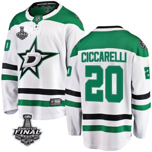 Youth Dallas Stars Dino Ciccarelli Fanatics Branded Breakaway Away 2020 Stanley Cup Final Bound Jersey - White