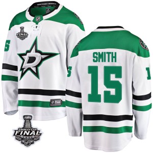 Youth Dallas Stars Bobby Smith Fanatics Branded Breakaway Away 2020 Stanley Cup Final Bound Jersey - White