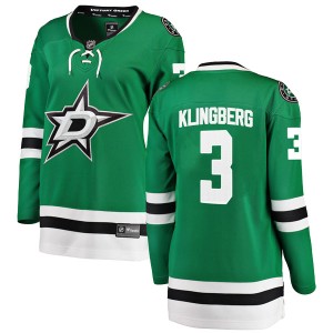 Women's Dallas Stars John Klingberg Fanatics Branded Breakaway Home Jersey - Green