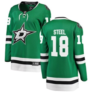 Women's Dallas Stars Sam Steel Fanatics Branded Breakaway Home Jersey - Green