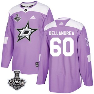 Youth Dallas Stars Ty Dellandrea Adidas Authentic Fights Cancer Practice 2020 Stanley Cup Final Bound Jersey - Purple