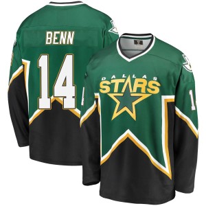 Men's Dallas Stars Jamie Benn Fanatics Branded Premier Breakaway Kelly /Black Heritage Jersey - Green