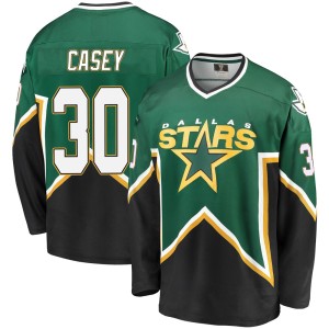 Men's Dallas Stars Jon Casey Fanatics Branded Premier Breakaway Kelly /Black Heritage Jersey - Green