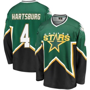 Men's Dallas Stars Craig Hartsburg Fanatics Branded Premier Breakaway Kelly /Black Heritage Jersey - Green