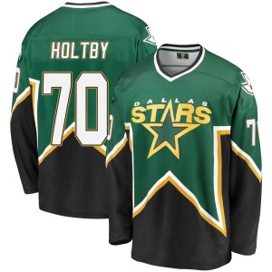 Men's Dallas Stars Braden Holtby Fanatics Branded Premier Breakaway Kelly /Black Heritage Jersey - Green