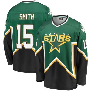 Men's Dallas Stars Bobby Smith Fanatics Branded Premier Breakaway Kelly /Black Heritage Jersey - Green