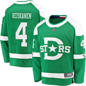 Men's Dallas Stars Miro Heiskanen Fanatics Branded 2020 Winter Classic Breakaway Jersey - Green