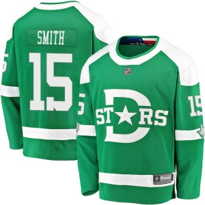 Men's Dallas Stars Bobby Smith Fanatics Branded 2020 Winter Classic Breakaway Player Jersey - Green