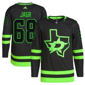 Youth Dallas Stars Jaromir Jagr Adidas Authentic Alternate Primegreen Pro Jersey - Black