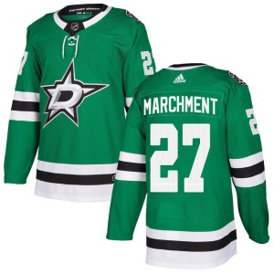 Youth Dallas Stars Mason Marchment Adidas Authentic Home Jersey - Green