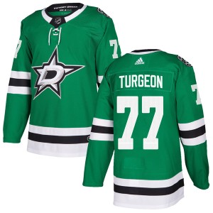 Youth Dallas Stars Pierre Turgeon Adidas Authentic Home Jersey - Green