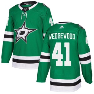 Youth Dallas Stars Scott Wedgewood Adidas Authentic Home Jersey - Green