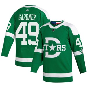 Men's Dallas Stars Rhett Gardner Adidas Authentic 2020 Winter Classic Player Jersey - Green