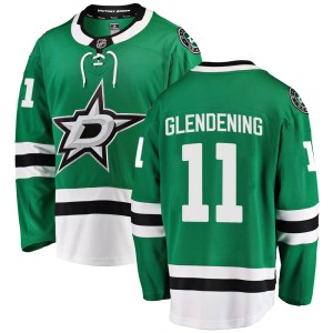 Men's Dallas Stars Luke Glendening Fanatics Branded Breakaway Home Jersey - Green