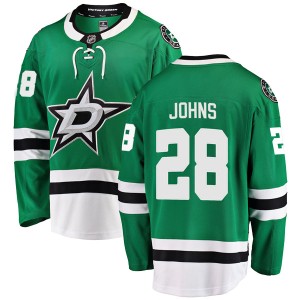 Men's Dallas Stars Stephen Johns Fanatics Branded Breakaway Home Jersey - Green