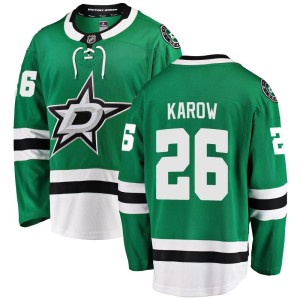 Men's Dallas Stars Michael Karow Fanatics Branded Breakaway Home Jersey - Green