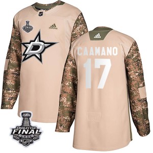 Youth Dallas Stars Nick Caamano Adidas Authentic Veterans Day Practice 2020 Stanley Cup Final Bound Jersey - Camo