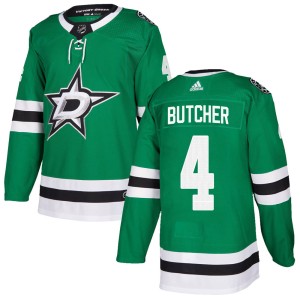 Men's Dallas Stars Will Butcher Adidas Authentic Home Jersey - Green