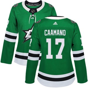 Women's Dallas Stars Nick Caamano Adidas Authentic Home Jersey - Green
