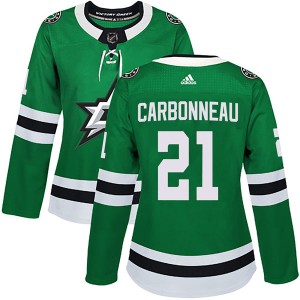 Women's Dallas Stars Guy Carbonneau Adidas Authentic Home Jersey - Green