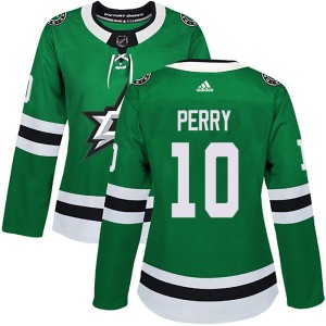 Women's Dallas Stars Corey Perry Adidas Authentic Home Jersey - Green