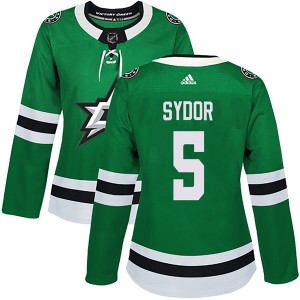 Women's Dallas Stars Darryl Sydor Adidas Authentic Home Jersey - Green