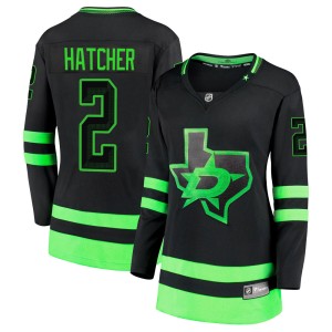 Women's Dallas Stars Derian Hatcher Fanatics Branded Premier Breakaway 2020/21 Alternate Jersey - Black