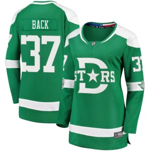 Women's Dallas Stars Oskar Back Fanatics Branded 2020 Winter Classic Breakaway Player Jersey - Green