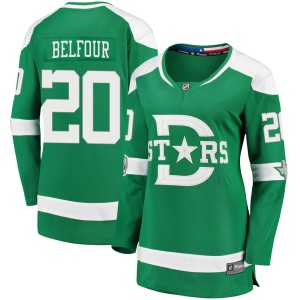Women's Dallas Stars Ed Belfour Fanatics Branded 2020 Winter Classic Breakaway Jersey - Green