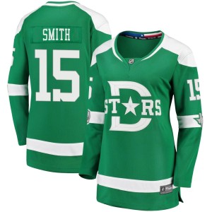Women's Dallas Stars Craig Smith Fanatics Branded 2020 Winter Classic Breakaway Player Jersey - Green