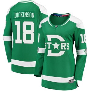 Women's Dallas Stars Jason Dickinson Fanatics Branded 2020 Winter Classic Breakaway Jersey - Green