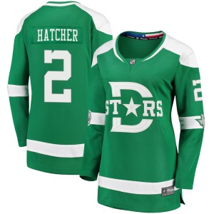 Women's Dallas Stars Derian Hatcher Fanatics Branded 2020 Winter Classic Breakaway Jersey - Green