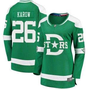 Women's Dallas Stars Michael Karow Fanatics Branded 2020 Winter Classic Breakaway Player Jersey - Green