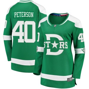 Women's Dallas Stars Jacob Peterson Fanatics Branded 2020 Winter Classic Breakaway Player Jersey - Green