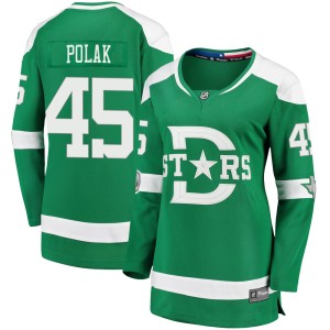 Women's Dallas Stars Roman Polak Fanatics Branded 2020 Winter Classic Breakaway Jersey - Green