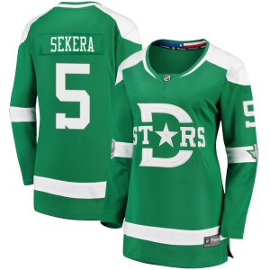Women's Dallas Stars Andrej Sekera Fanatics Branded 2020 Winter Classic Breakaway Jersey - Green