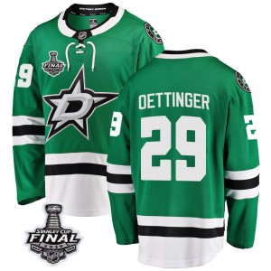 Youth Dallas Stars Jake Oettinger Fanatics Branded Breakaway Home 2020 Stanley Cup Final Bound Jersey - Green