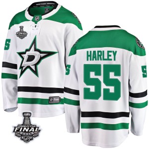 Men's Dallas Stars Thomas Harley Fanatics Branded Breakaway Away 2020 Stanley Cup Final Bound Jersey - White
