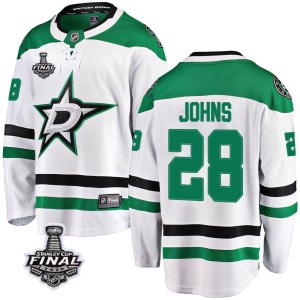 Men's Dallas Stars Stephen Johns Fanatics Branded Breakaway Away 2020 Stanley Cup Final Bound Jersey - White