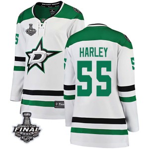 Women's Dallas Stars Thomas Harley Fanatics Branded Breakaway Away 2020 Stanley Cup Final Bound Jersey - White