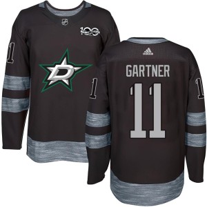 Youth Dallas Stars Mike Gartner Authentic 1917-2017 100th Anniversary Jersey - Black