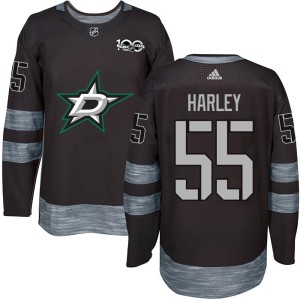 Youth Dallas Stars Thomas Harley Authentic 1917-2017 100th Anniversary Jersey - Black