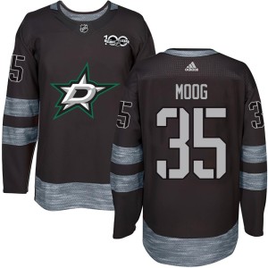 Youth Dallas Stars Andy Moog Authentic 1917-2017 100th Anniversary Jersey - Black