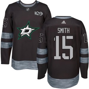 Youth Dallas Stars Bobby Smith Authentic 1917-2017 100th Anniversary Jersey - Black