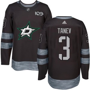 Youth Dallas Stars Chris Tanev Authentic 1917-2017 100th Anniversary Jersey - Black