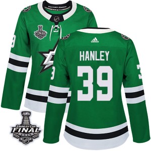 Women's Dallas Stars Joel Hanley Adidas Authentic Home 2020 Stanley Cup Final Bound Jersey - Green