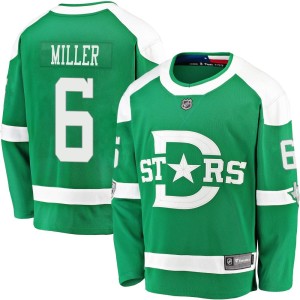 Youth Dallas Stars Colin Miller Fanatics Branded 2020 Winter Classic Breakaway Player Jersey - Green