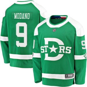 Youth Dallas Stars Mike Modano Fanatics Branded 2020 Winter Classic Breakaway Jersey - Green