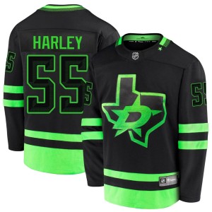 Men's Dallas Stars Thomas Harley Fanatics Branded Premier Breakaway 2020/21 Alternate Jersey - Black