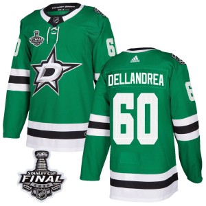 Men's Dallas Stars Ty Dellandrea Adidas Authentic Home 2020 Stanley Cup Final Bound Jersey - Green